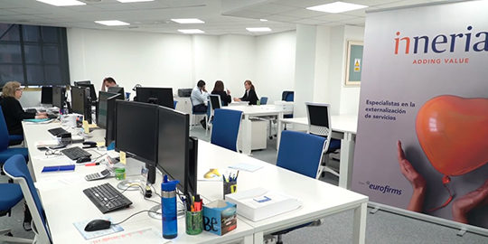 Vista de las oficinas de Inneria